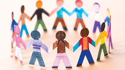 Image of paper dolls in a circle
