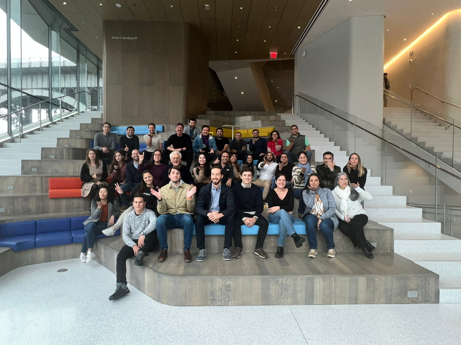 Group picture of Class of 2024 on steps