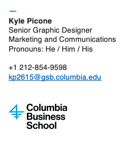 Email Signature Example Image