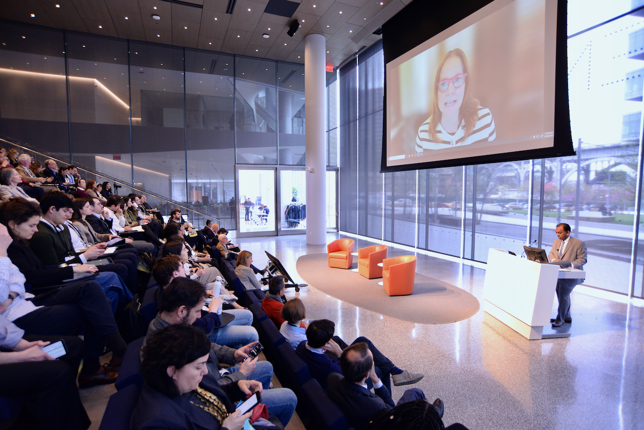 Mary Barra Speaking at CBS Photo Image