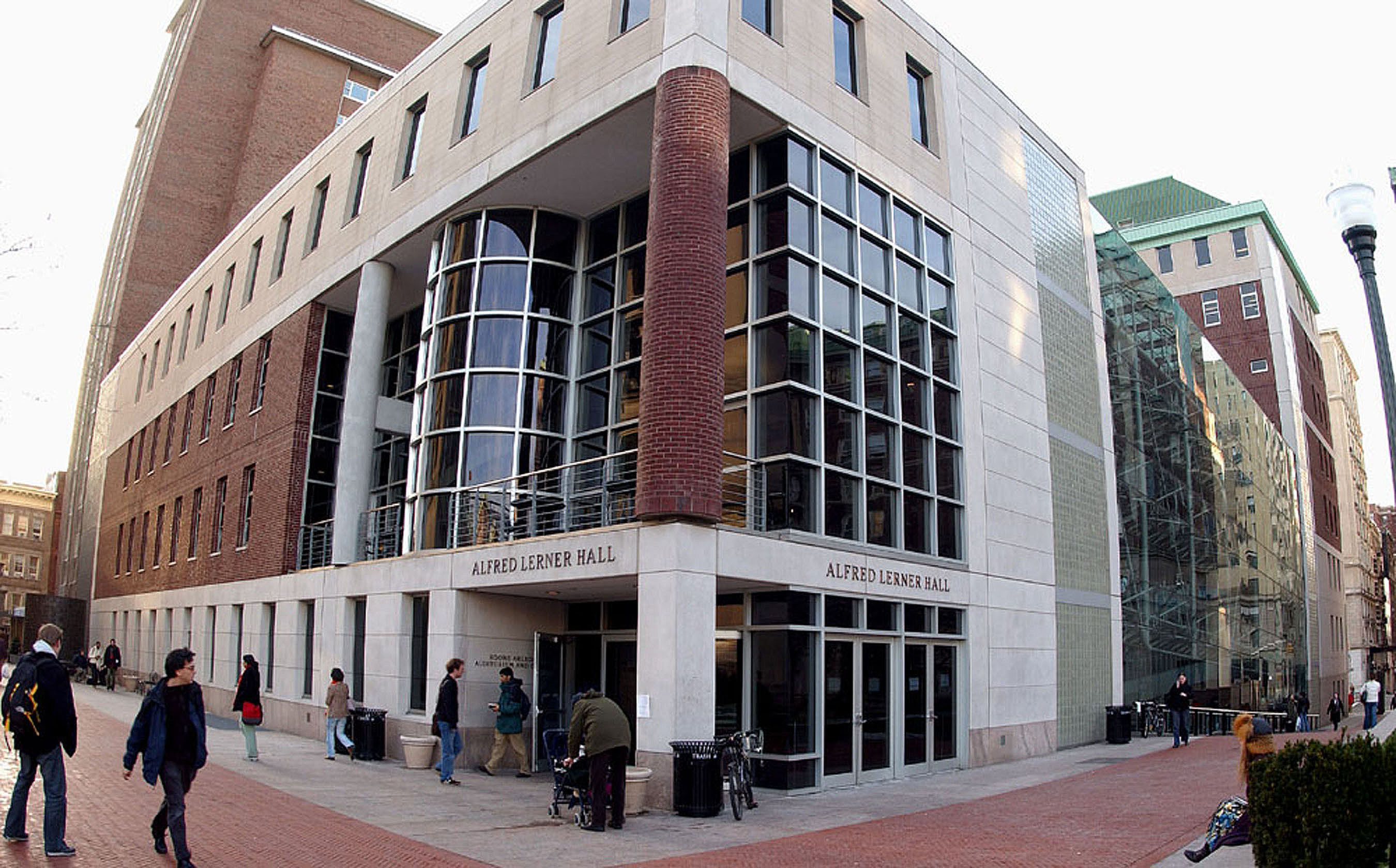 The front door of Lerner Hall