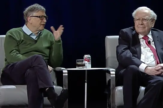  Old Friends, Warren Buffett ’51 and Bill Gates Speak with Students at Columbia