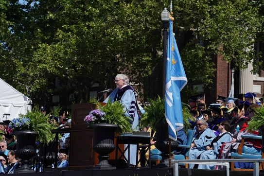 President Lee Bollinger at commencement
