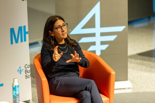 Bobbi Brown speaking at Columbia Business School