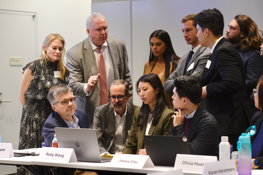 Students negotiating