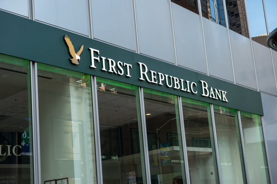First Republic Bank branch sign