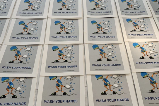 NYC Silkscreen Studio Swaps Fine Art Prints for Safety Signage