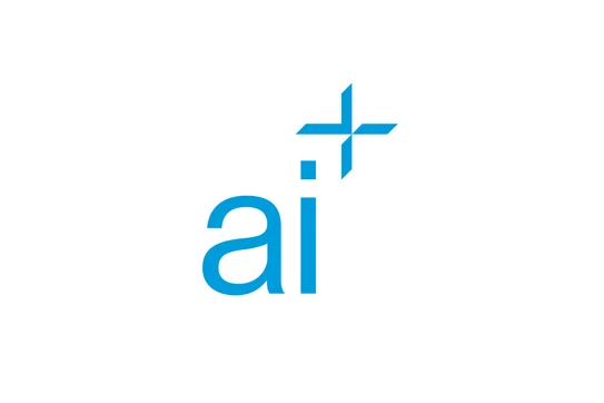 AI at Columbia Business School logo in blue lowercase letters with a plus above the i