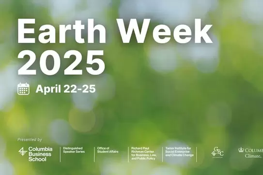 Earth Week at Columbia Business School