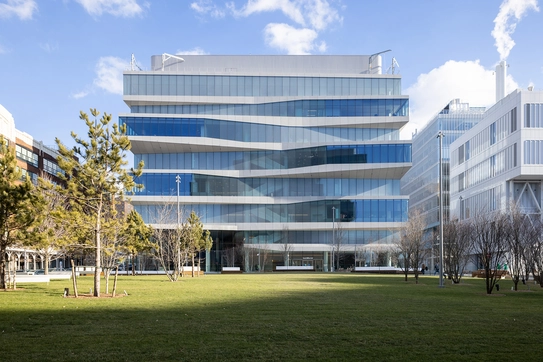 David Geffen Hall on the Manhattanville campus of Columbia Business School