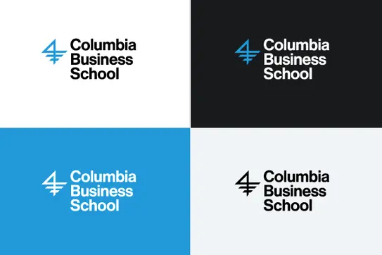 Four versions of the CBS brand