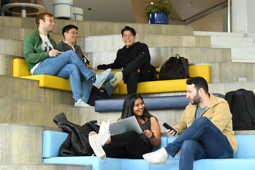 Representing Values & Vision: students in Kravis Hall