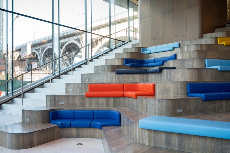 Cooperman Commons lounging area
