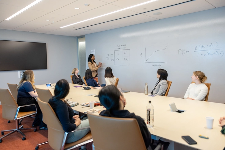 Photo of lab meeting