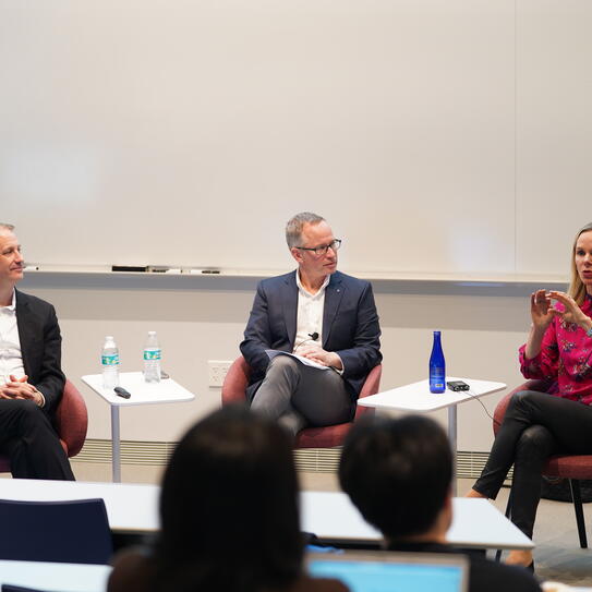 A panel discussion at Columbia Business School